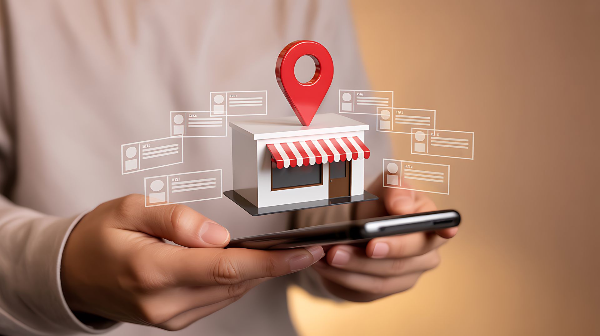 Local business reaching customers online